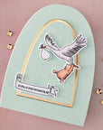 Spellbinders - Say Cheese Classic Pooh Baby Collection - Dies - Hello Baby-ScrapbookPal