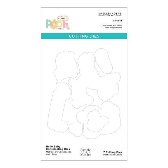 Spellbinders - Say Cheese Classic Pooh Baby Collection - Dies - Hello Baby-ScrapbookPal