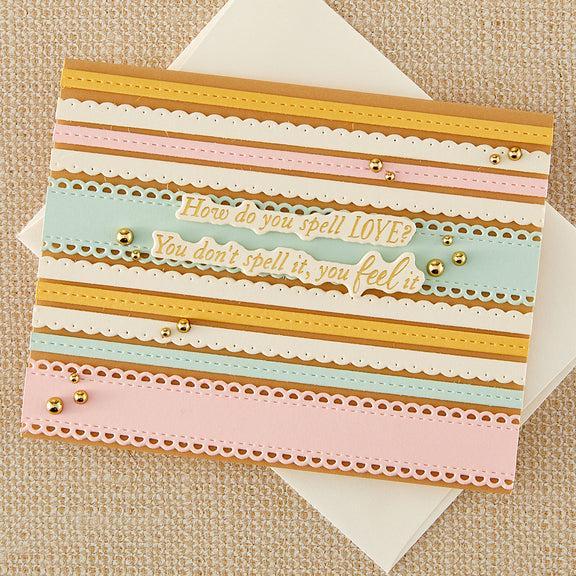 Spellbinders - Say Cheese Classic Pooh Baby Collection - Dies - Ribbon &amp; Trim-ScrapbookPal