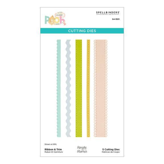 Spellbinders - Say Cheese Classic Pooh Baby Collection - Dies - Ribbon &amp; Trim-ScrapbookPal
