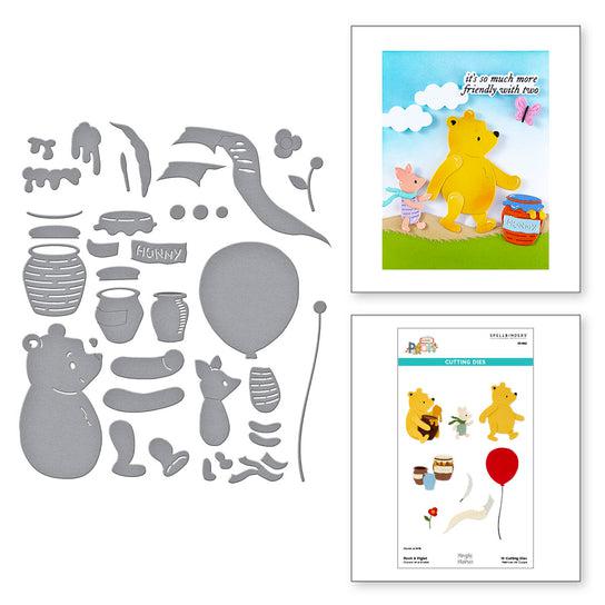 Spellbinders - Say Cheese Classic Pooh Collection - Dies - Pooh &amp; Piglet-ScrapbookPal