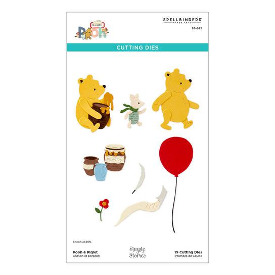 Spellbinders - Say Cheese Classic Pooh Collection - Dies - Pooh &amp; Piglet-ScrapbookPal