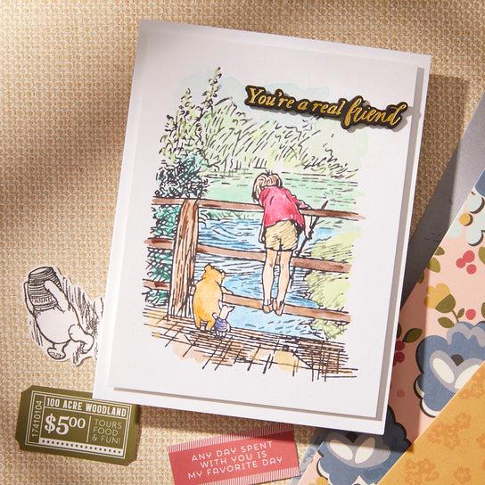 Spellbinders - Say Cheese Classic Pooh Collection - Press Plates - Friendly Moments-ScrapbookPal