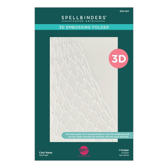 Spellbinders - Seahorse Kisses Collection - 3D Embossing Folder - Cast Away-ScrapbookPal