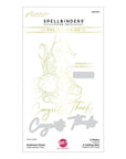 Spellbinders - Seahorse Kisses Collection - Glimmer Hot Foil Plate & Die Set - Seahorse Floral-ScrapbookPal