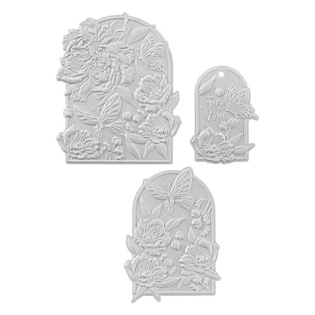 Spellbinders - Sealed 3D Botanicals Collection - 3D Embossing Folder &amp; Dies - Floral For You-ScrapbookPal
