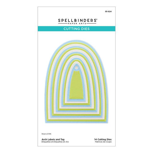 Spellbinders - Sealed 3D Botanicals Collection - Dies - Arch Labels and Tag-ScrapbookPal