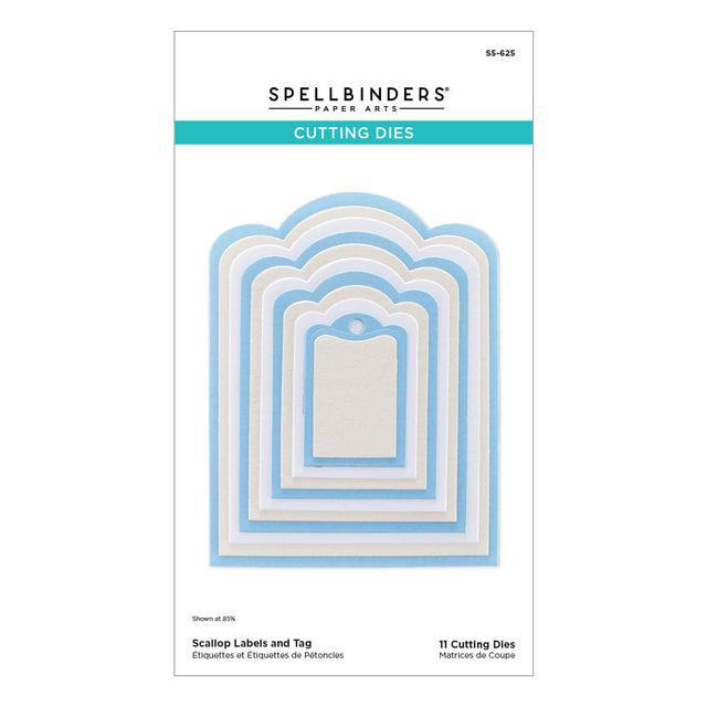 Spellbinders - Sealed 3D Botanicals Collection - Dies - Scallop Labels and Tag-ScrapbookPal