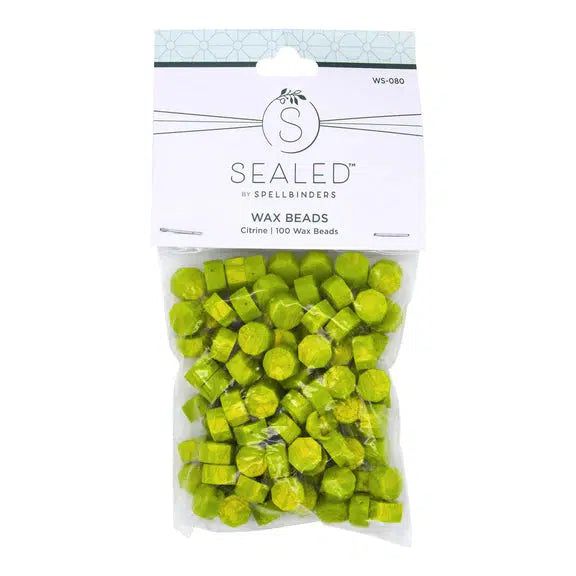 Spellbinders - Sealed Collection - Wax Beads - Citrine-ScrapbookPal