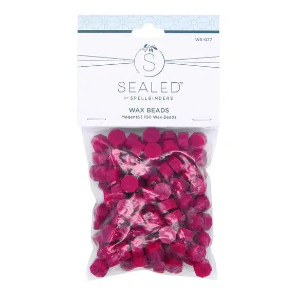 Spellbinders - Sealed Collection - Wax Beads - Magenta-ScrapbookPal