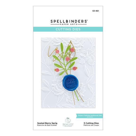 Spellbinders - Sealed by Spellbinders Collection - Dies - Sealed Berry Sprig-ScrapbookPal