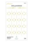 Spellbinders - Sealed by Spellbinders Collection - Glimmer Hot Foil Plate - Geometric Diamond Background