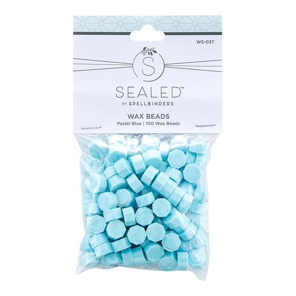 Spellbinders - Sealed by Spellbinders Collection - Wax Beads - Pastel Blue-ScrapbookPal