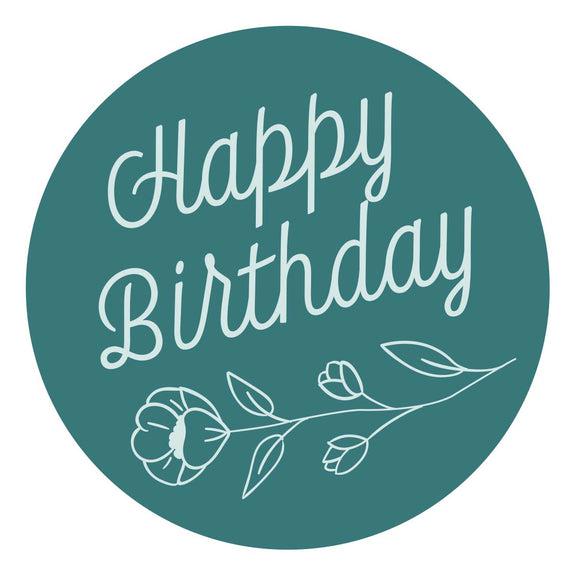 Spellbinders - Sealed by Spellbinders Collection - Wax Seal Stamp - Sweet Happy Birthday-ScrapbookPal