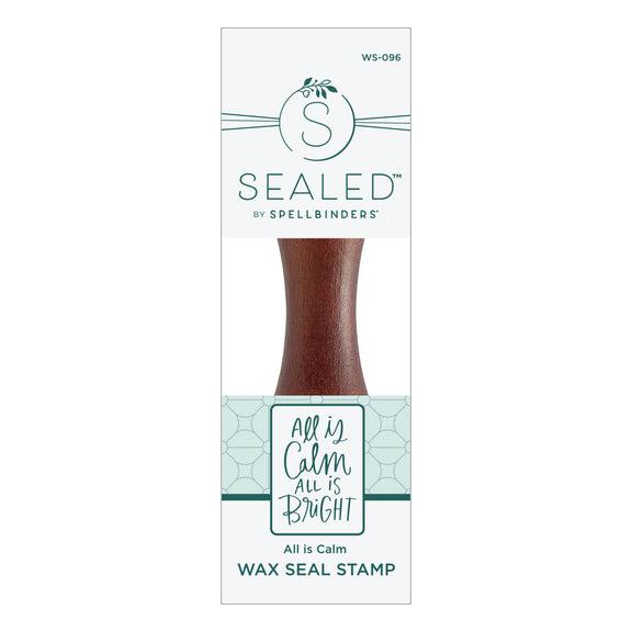 Spellbinders - Sealed for Christmas Collection - Wax Seal Stamp - All Is Calm-ScrapbookPal
