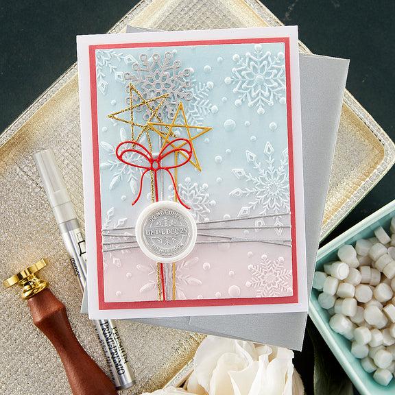 Spellbinders - Sealed for the Holidays Collection - Dies - Sealed Holiday Squiggles-ScrapbookPal