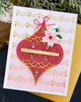 Spellbinders - Sealed for the Holidays Collection - Glimmer Hot Foil Plate - Glimmering Swag