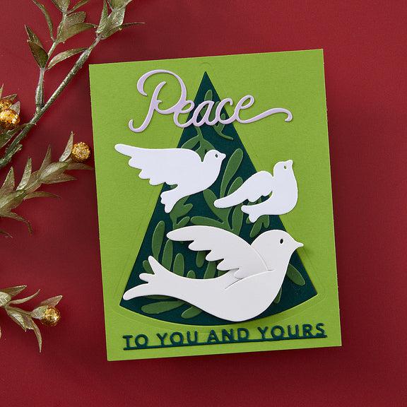 Spellbinders - Season of Wonder Collection - Dies - Peace Dove-ScrapbookPal