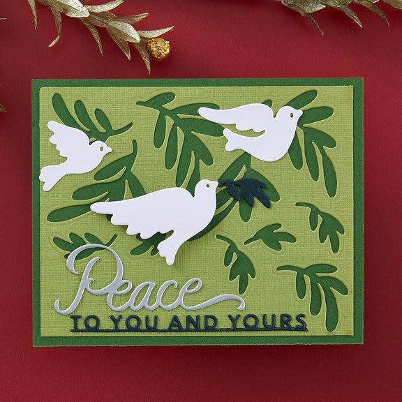 Spellbinders - Season of Wonder Collection - Dies - Peace Dove-ScrapbookPal