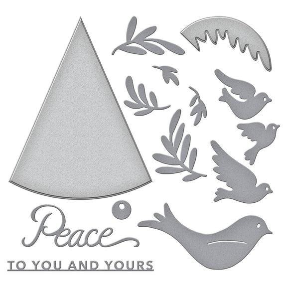 Spellbinders - Season of Wonder Collection - Dies - Peace Dove-ScrapbookPal