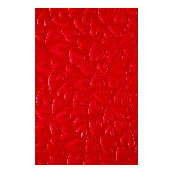 Spellbinders - Sending Hugs Collection - 3D Embossing Folder - Puffy Hearts-ScrapbookPal