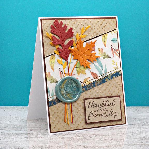 Spellbinders - Serenade of Autumn Collection - Dies - Autumn Sealed Sprigs-ScrapbookPal