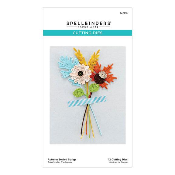 Spellbinders - Serenade of Autumn Collection - Dies - Autumn Sealed Sprigs-ScrapbookPal