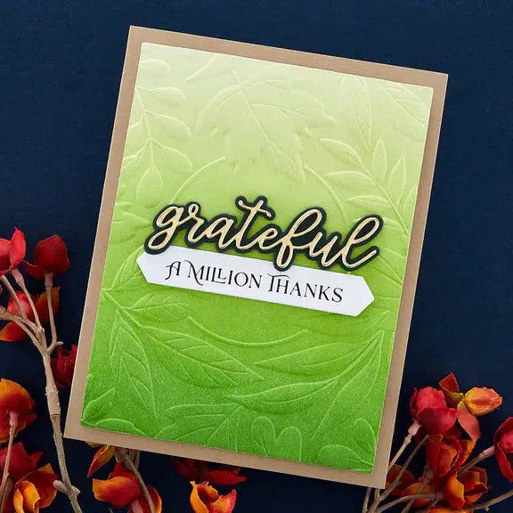 Spellbinders - Serenade of Autumn Collection - Dies - Serenade Sentiments-ScrapbookPal