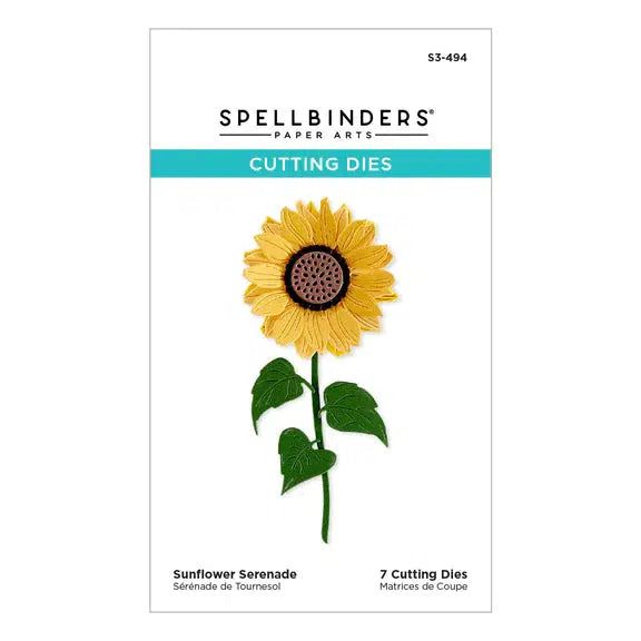 Spellbinders - Serenade of Autumn Collection - Dies - Sunflower Serenade-ScrapbookPal