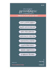 Spellbinders - Serenade of Autumn Collection - Press Plate & Dies - Fancy Sentiment Strips-ScrapbookPal