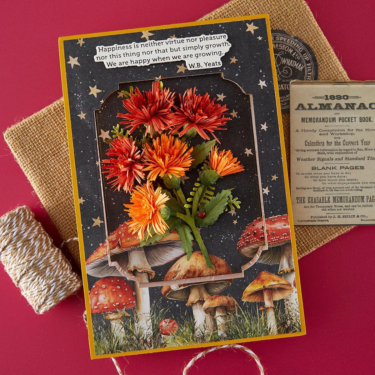Spellbinders - Serenity Garden Collection - Dies - Tassel Flower and Ladybugs-ScrapbookPal