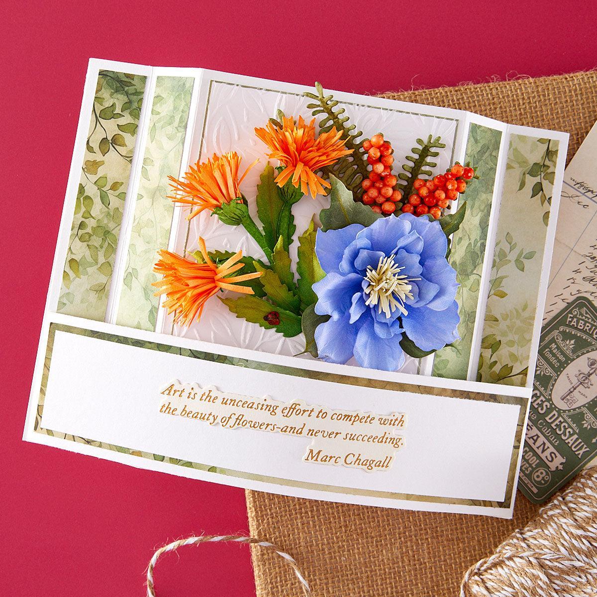 Spellbinders - Serenity Garden Collection - Dies - Tassel Flower and Ladybugs-ScrapbookPal
