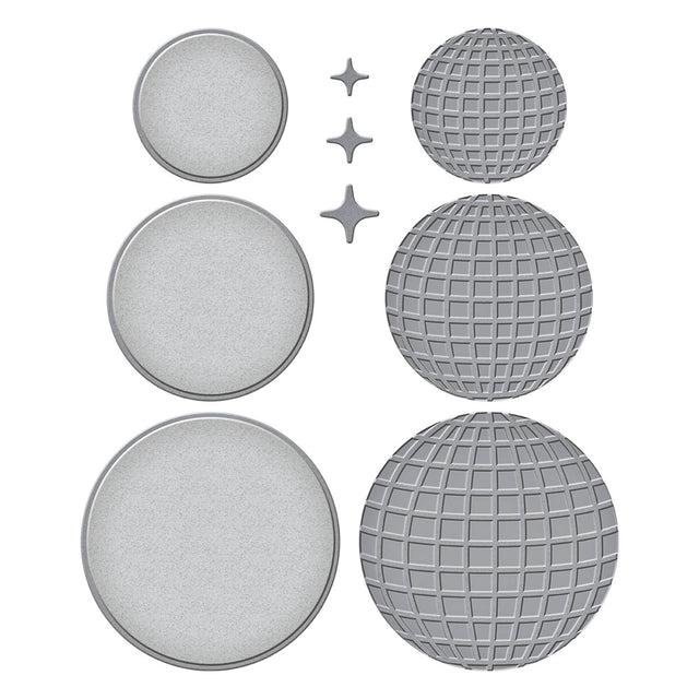 Spellbinders - Shine Bright Collection - Dies - Disco Balls-ScrapbookPal
