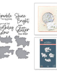 Spellbinders - Shine Bright Collection - Press Plates & Dies - Sparkle On Sentiments-ScrapbookPal