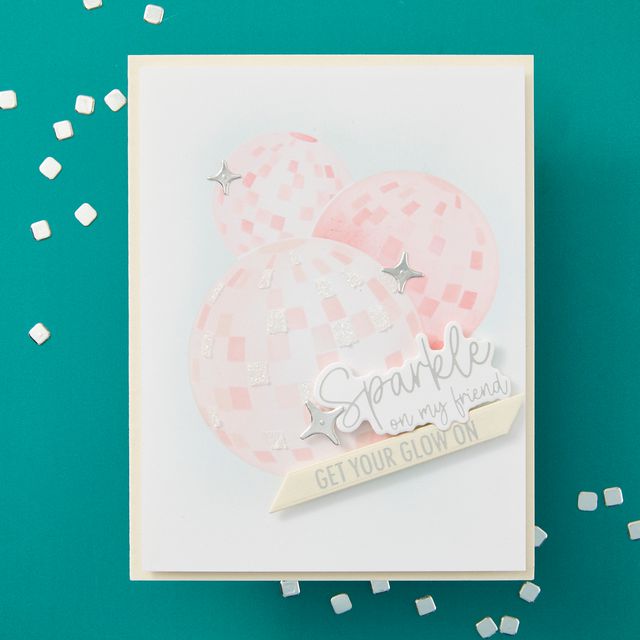 Spellbinders - Shine Bright Collection - Press Plates &amp; Dies - Sparkle On Sentiments-ScrapbookPal