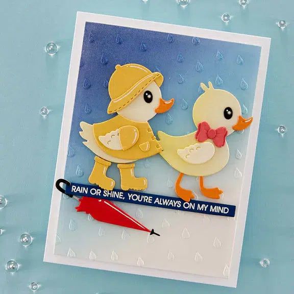 Spellbinders - Showered with Love Collection - Dies - Duck with Umbrella-ScrapbookPal