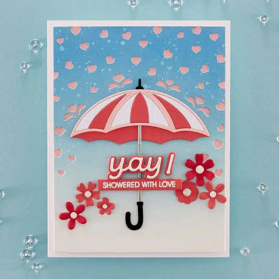 Spellbinders - Showered with Love Collection - Dies - Umbrella Bloom-ScrapbookPal