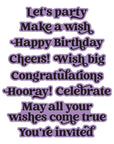 Spellbinders - Simon's Sentiments Collection - Letterpress + Foil Plate & Dies - Birthday Sentiments-ScrapbookPal