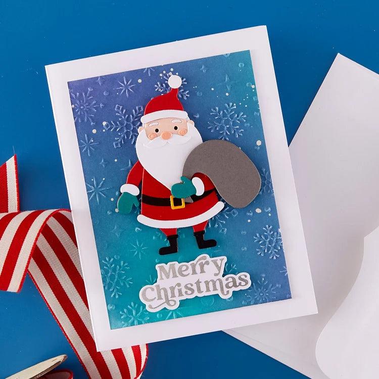 Spellbinders - Simon's Sentiments Collection - Letterpress + Foil Plate &amp; Dies - Joyful Christmas Sentiments-ScrapbookPal