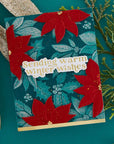 Spellbinders - Simon's Snow Globes Collection - 3D Embossing Folder & Die - Playful Poinsettia-ScrapbookPal