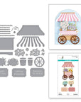 Spellbinders - Simple Vintage Flower Shoppe Collection - Dies - Flower Cart-ScrapbookPal