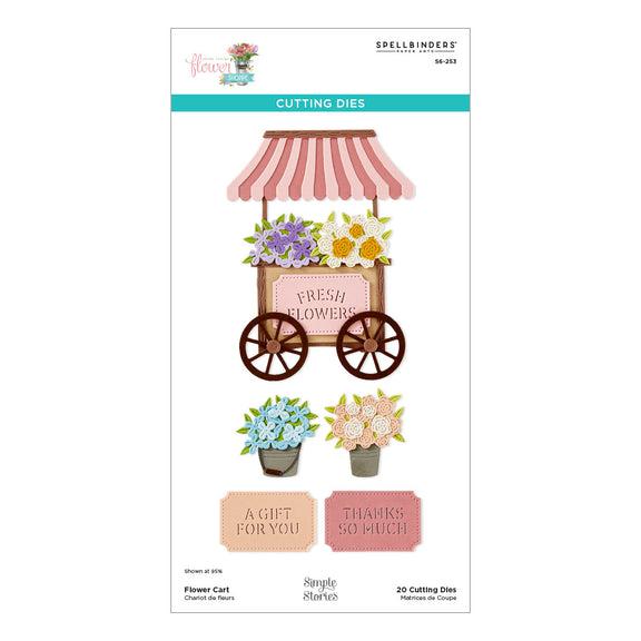 Spellbinders - Simple Vintage Flower Shoppe Collection - Dies - Flower Cart-ScrapbookPal