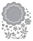 Spellbinders - Simple Vintage Flower Shoppe Collection - Dies - Scallop Journal Cards-ScrapbookPal