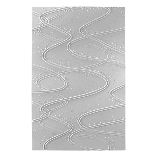 Spellbinders - Ski-son's Greetings Collection - 3D Embossing Folder - Streamline-ScrapbookPal