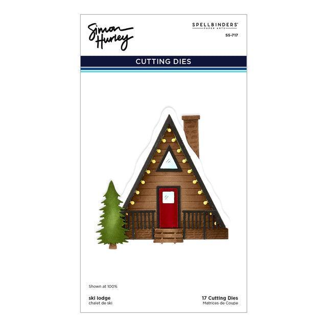 Spellbinders - Ski-son's Greetings Collection - Dies - Ski Lodge-ScrapbookPal