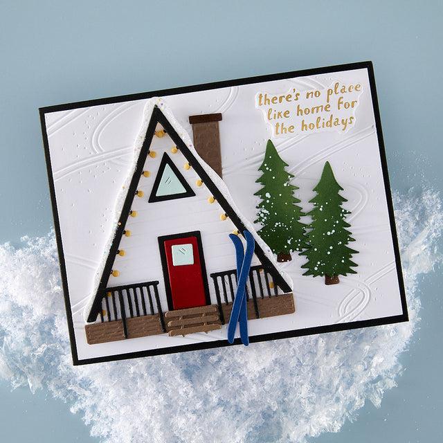 Spellbinders - Ski-son's Greetings Collection - Press Plate & Dies - Ski-son's Greetings Sentiments-ScrapbookPal