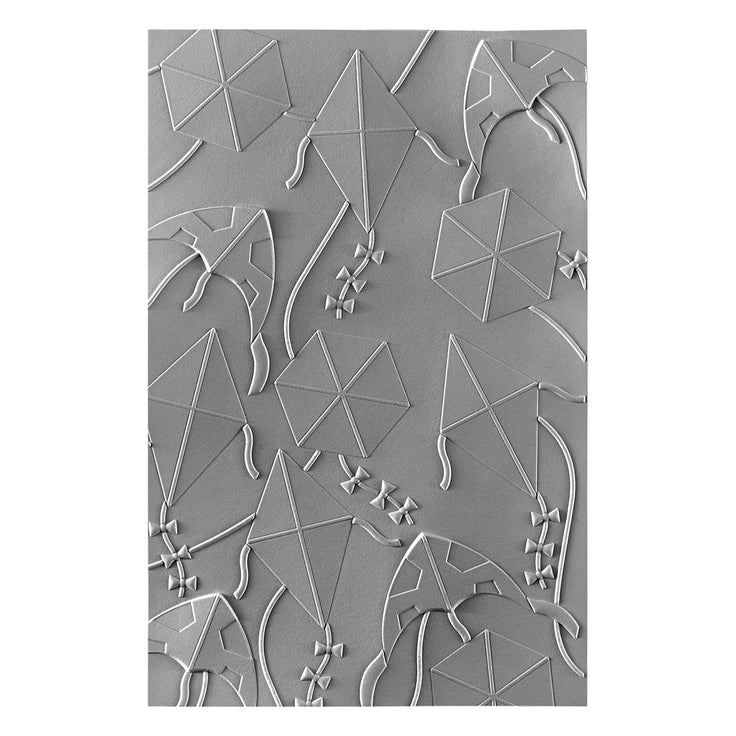 Spellbinders - Sky&#39;s the Limit Collection - 3D Embossing Folder - Flying Kites-ScrapbookPal
