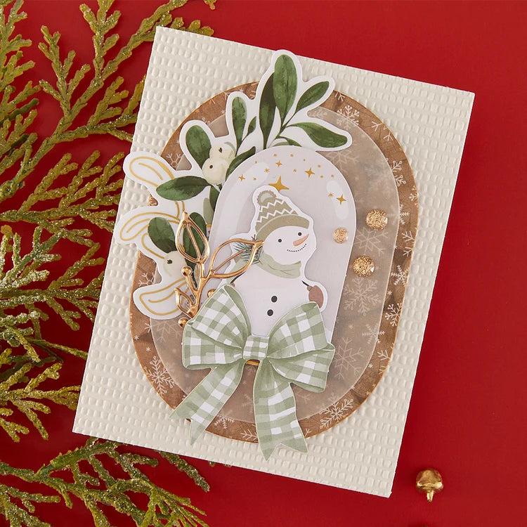 Spellbinders - Sleigh Bells Ring Collection - Clear Foliage Stickers-ScrapbookPal