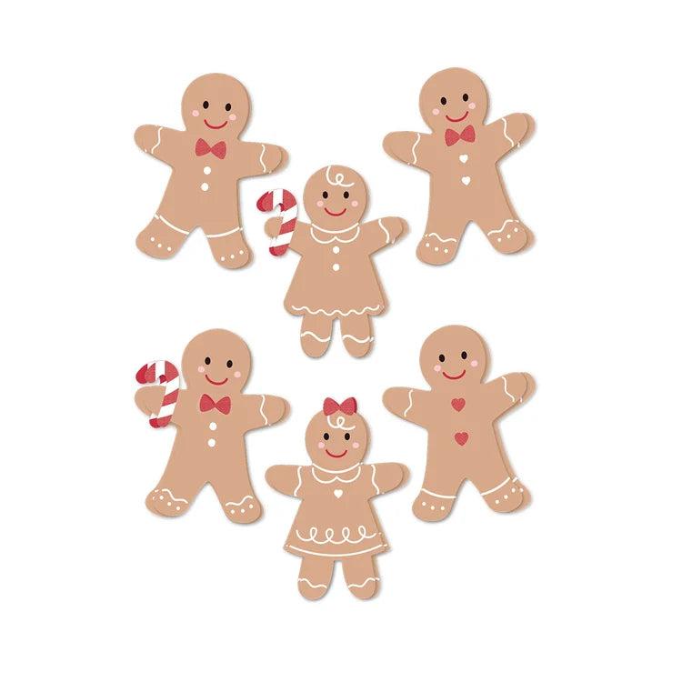 Spellbinders - Sleigh Bells Ring Collection - Dimensional Acetate Stickers - Gingerbread-ScrapbookPal