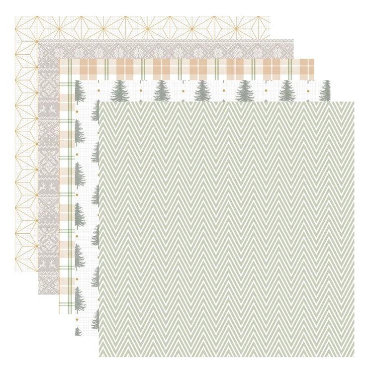 Spellbinders - Sleigh Bells Ring Collection - Paper Pack - 6 x 6"-ScrapbookPal